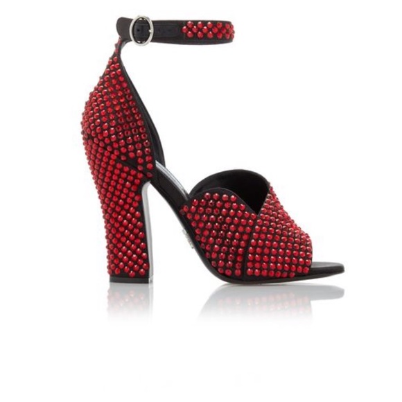 red crystal heels